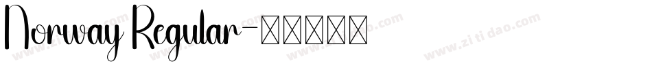 Norway Regular字体转换